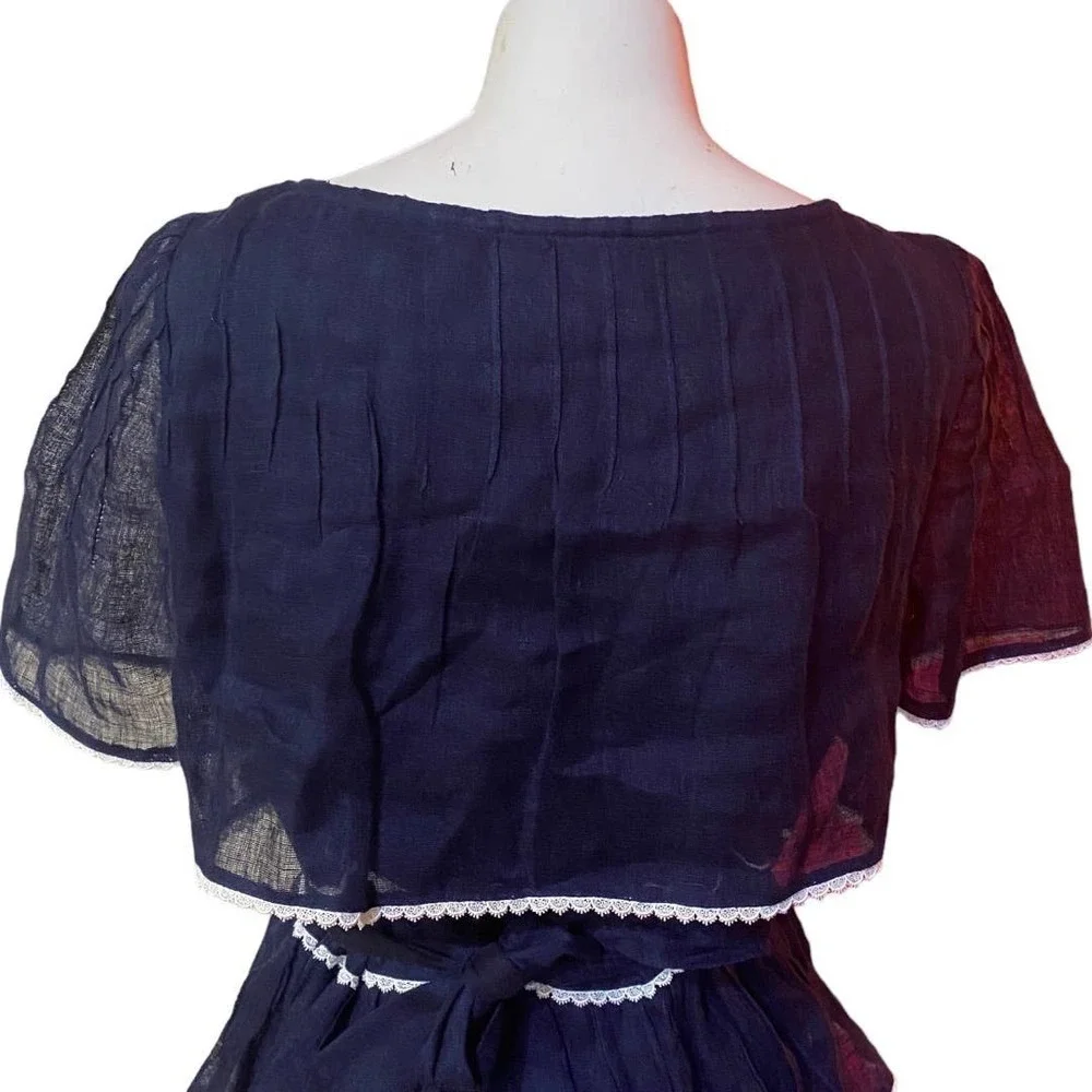 Tory Burch navy tiered